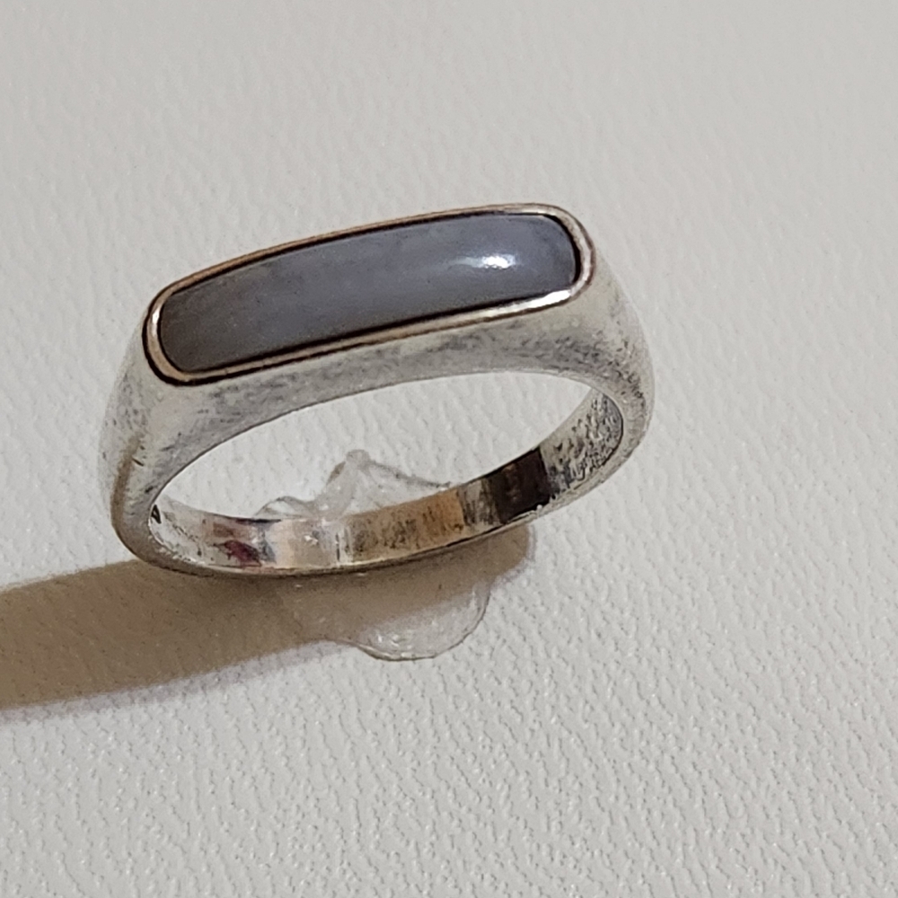 Carolyn Pollack Sterling Silver Blue Chalcedony Ring Size 8 - Picture 9 of 10